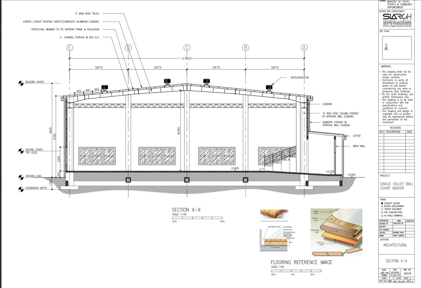 Indoor Volleyball Court — F. Feeali — view 3